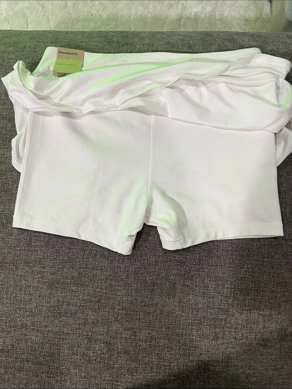 Nike White Women's Athletic Skort with Built-In Shorts